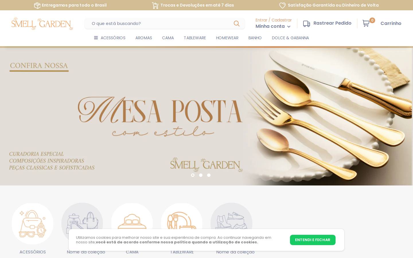 smellgarden.com.br homepage screenshot
