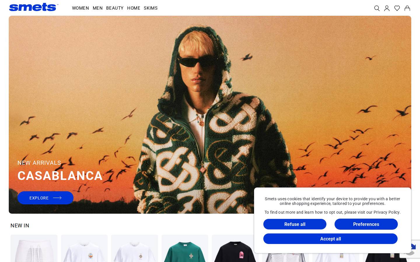 SMETS homepage screenshot