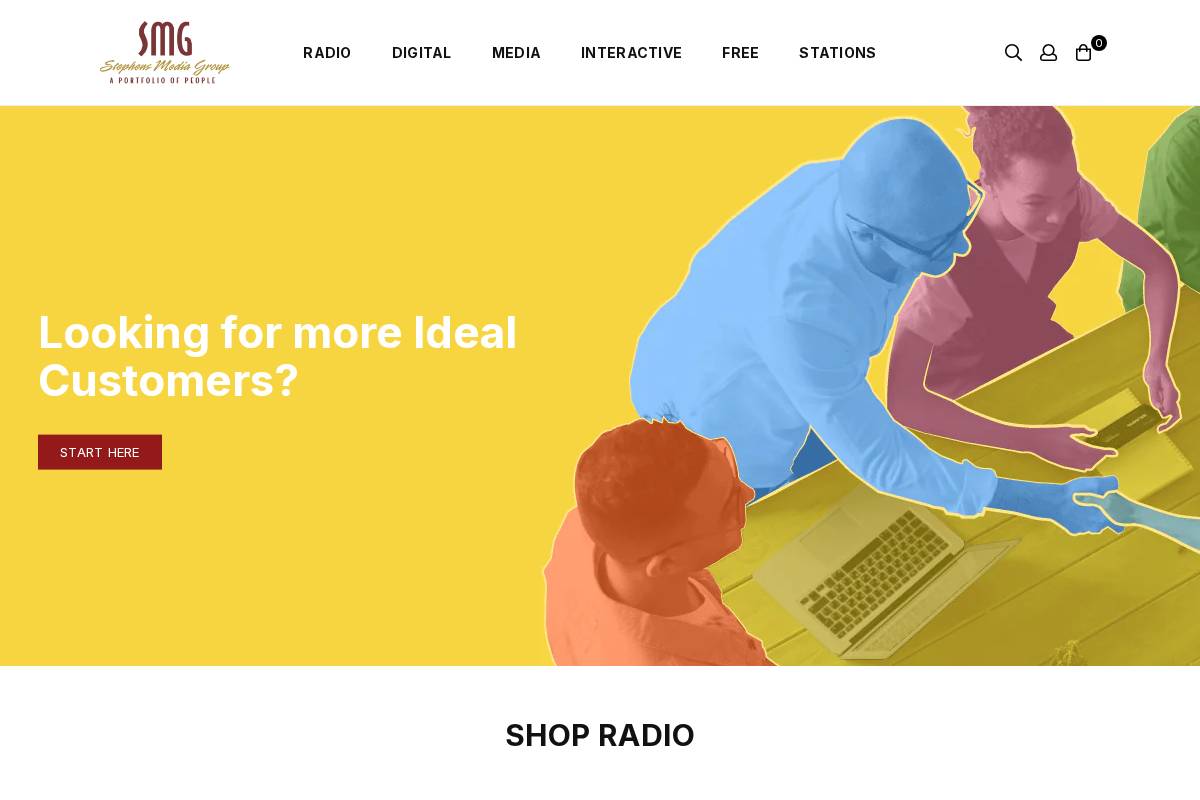 SMG Exchange homepage screenshot