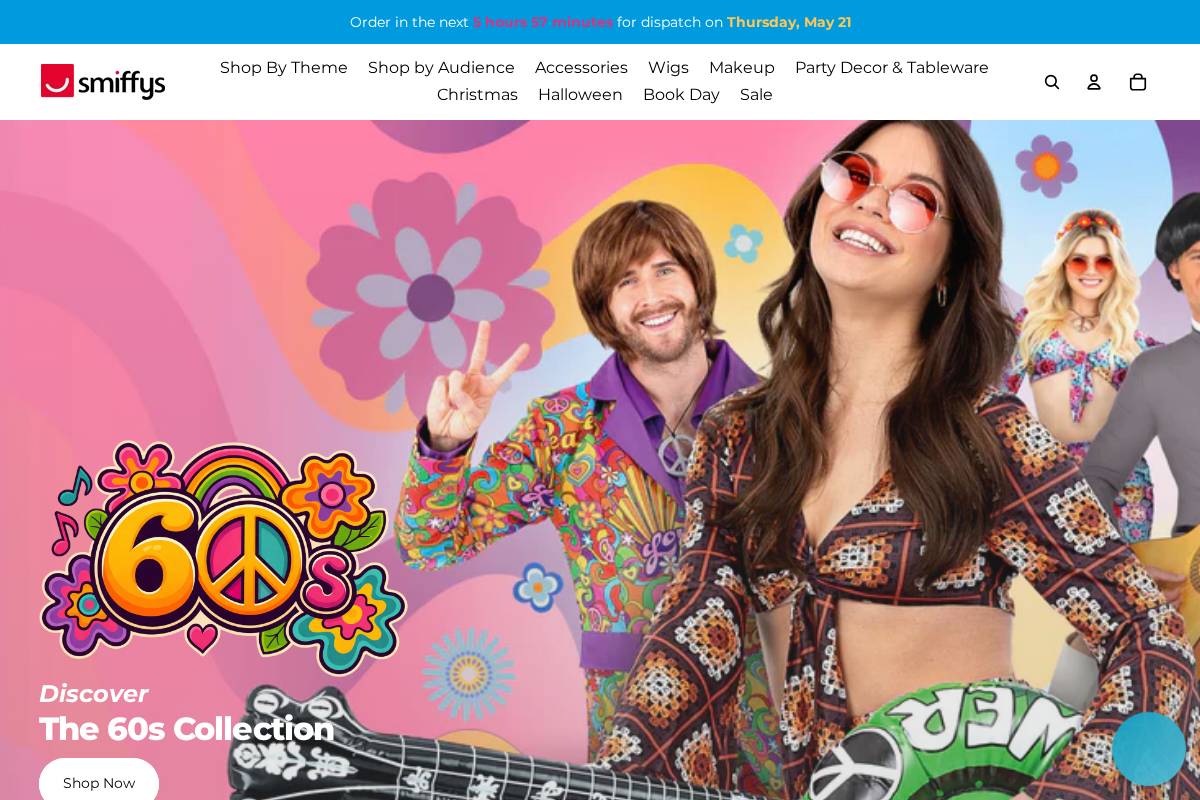 Smiffy's homepage screenshot