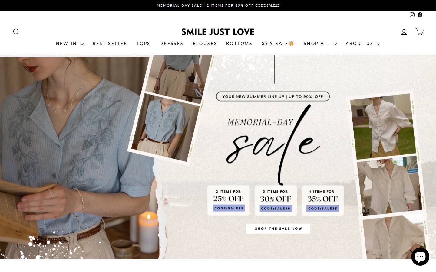 Smilejustlove homepage screenshot