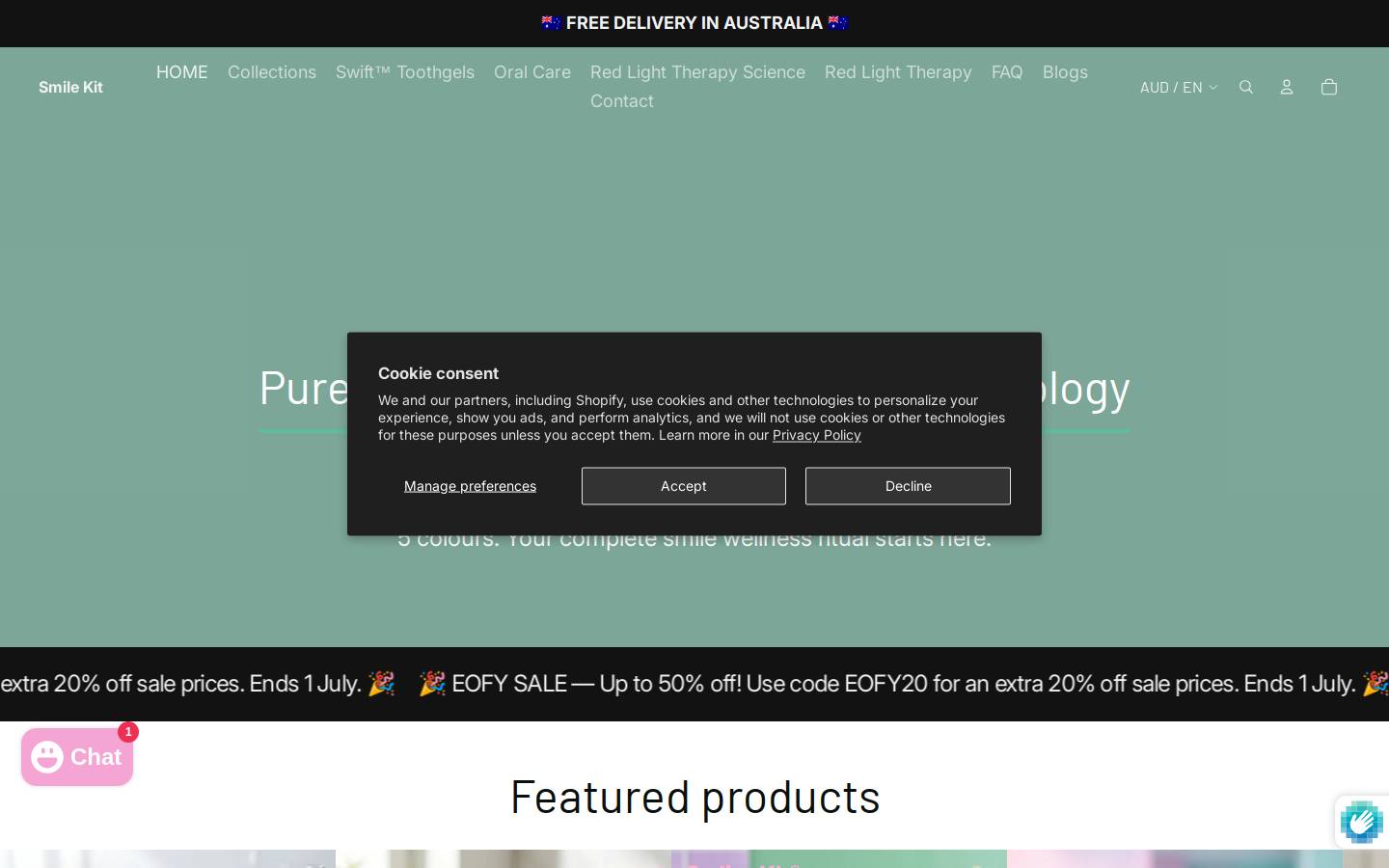 smilekit.net.au homepage screenshot