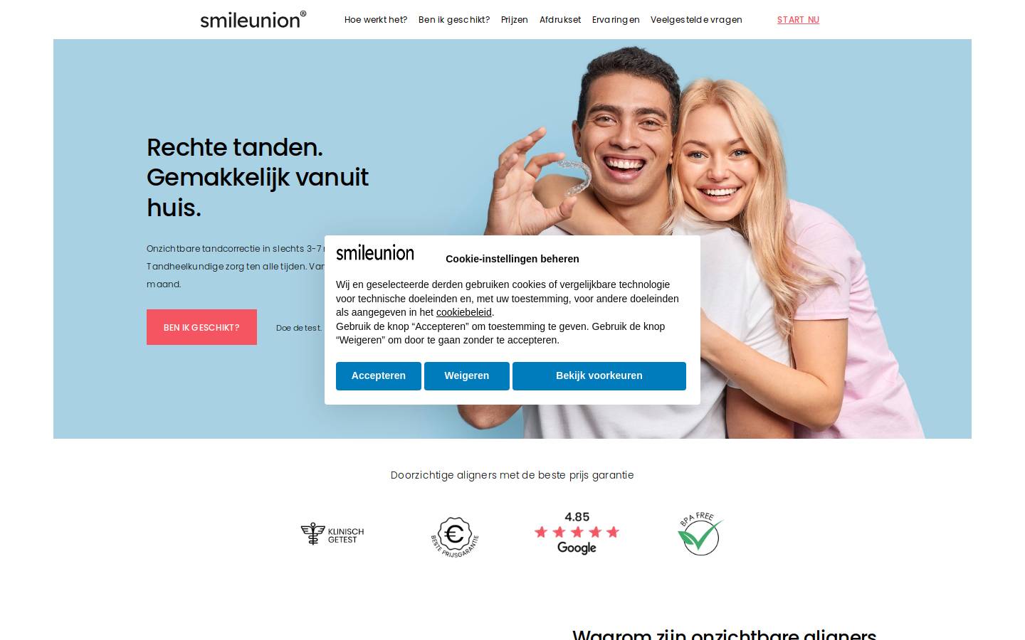 smileunion.nl homepage screenshot