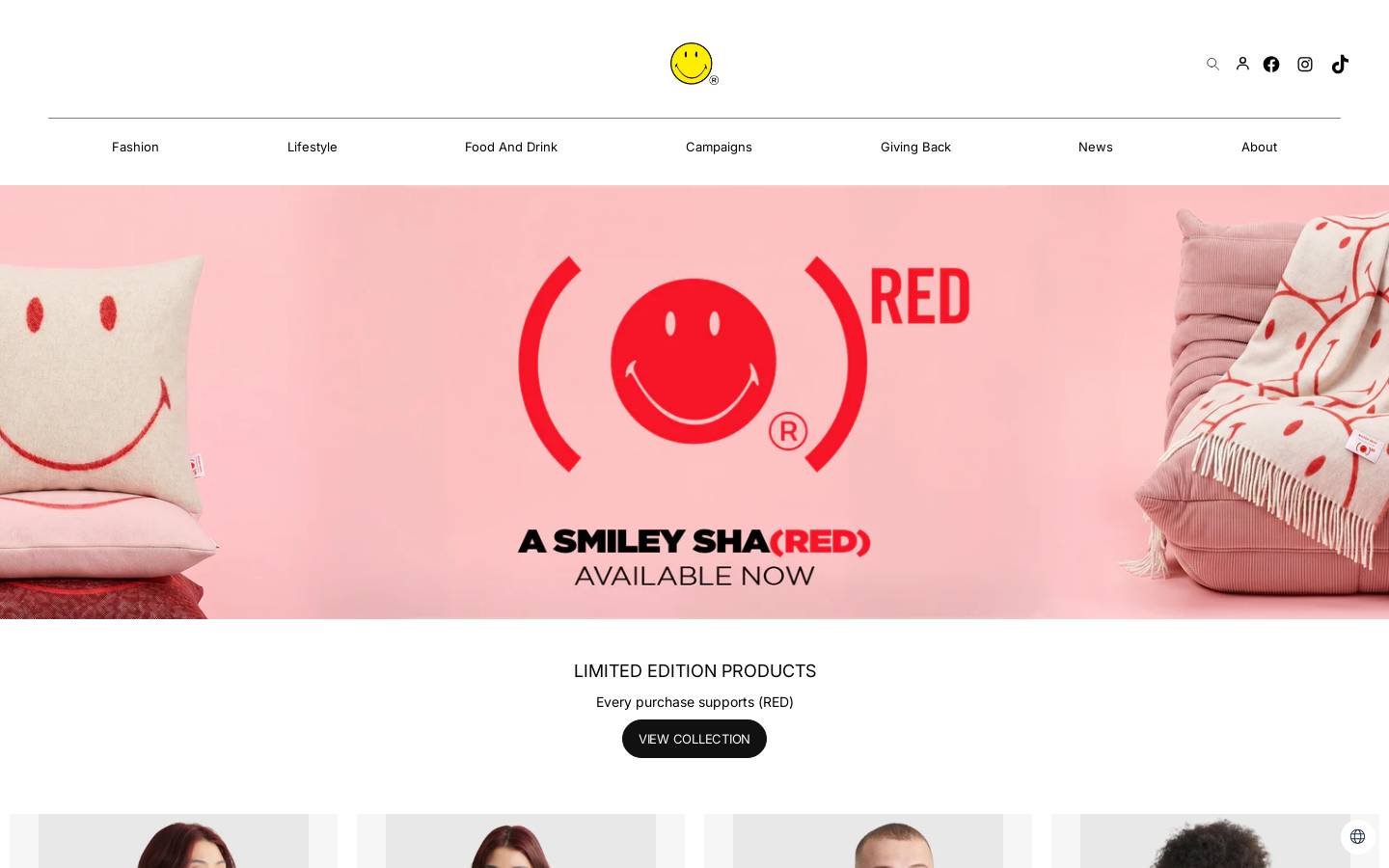 Smiley homepage screenshot
