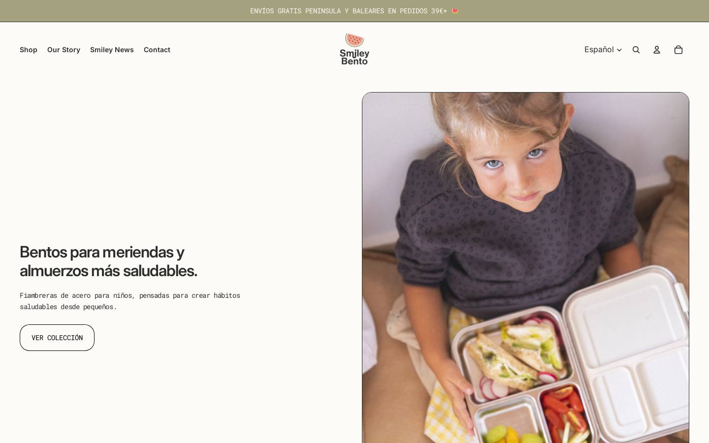 smileybento.com homepage screenshot