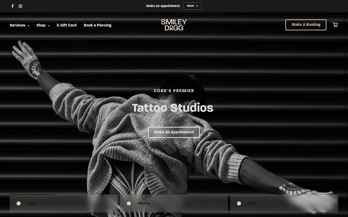 SMILEY DØGG homepage screenshot
