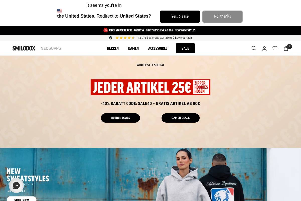 Smilodox homepage screenshot