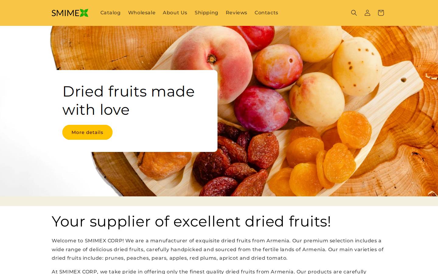 smimexcorp.com homepage screenshot