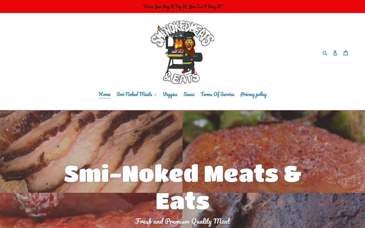 sminokedmeats.com homepage screenshot