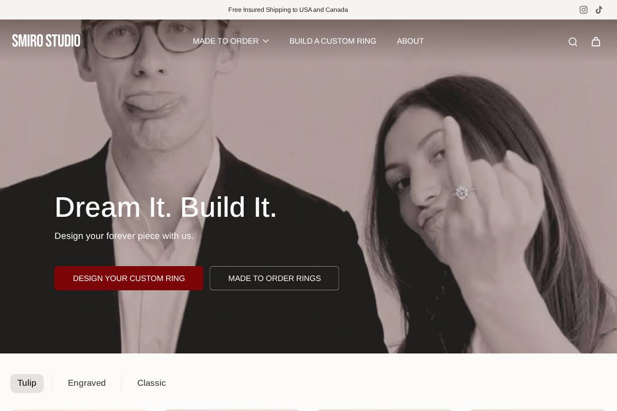 Smirostudio homepage screenshot