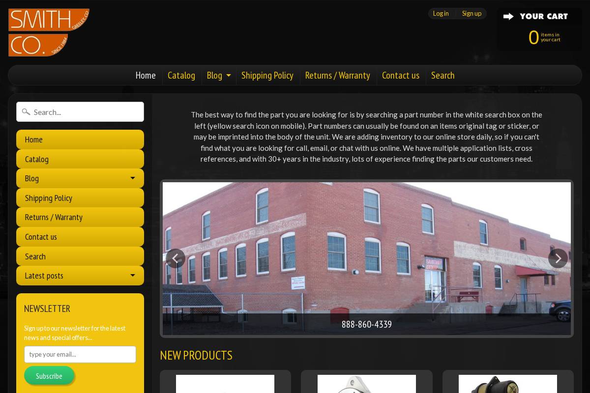 smithcoelectric.com homepage screenshot