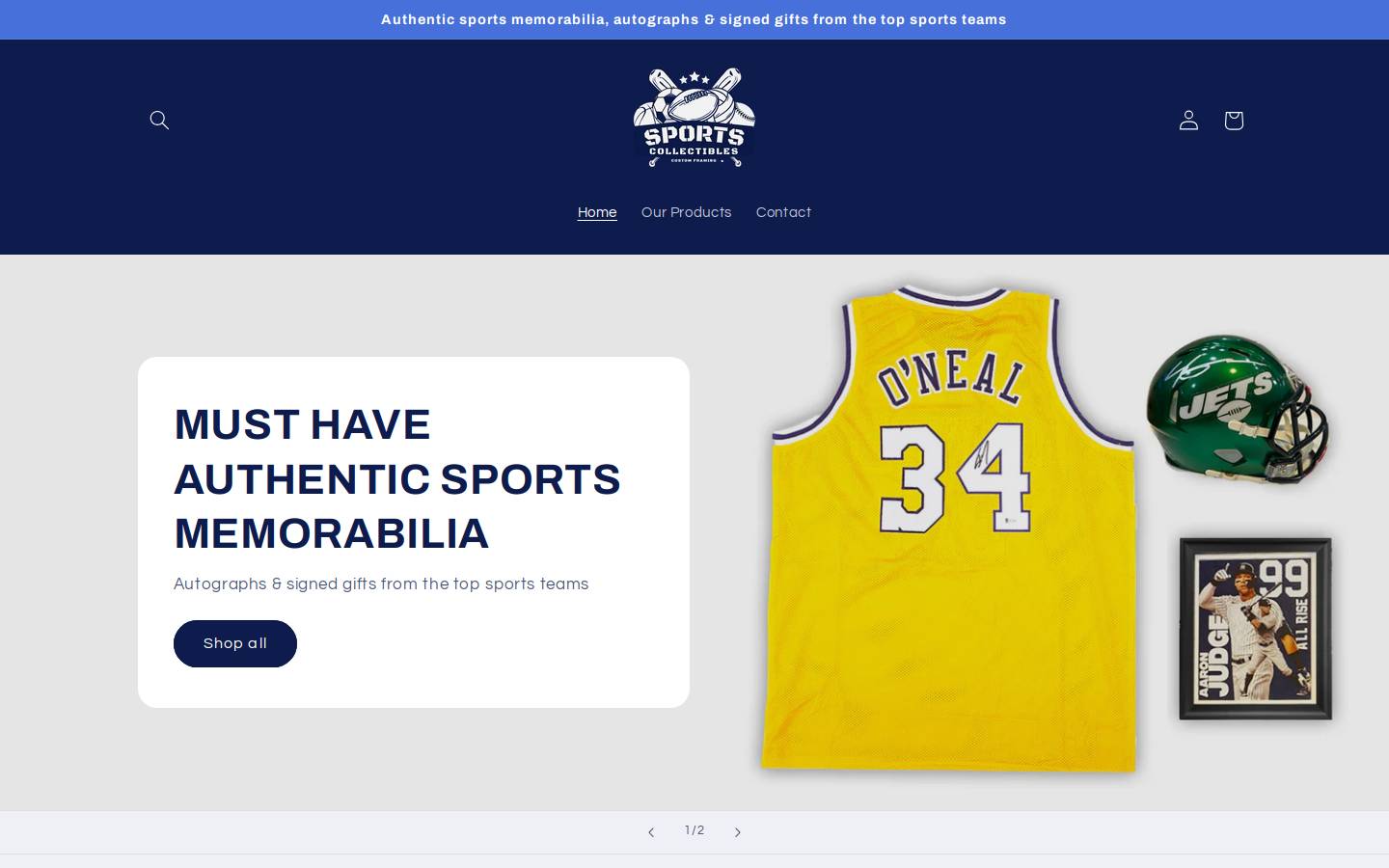 smithhavensportscollectibles.com homepage screenshot