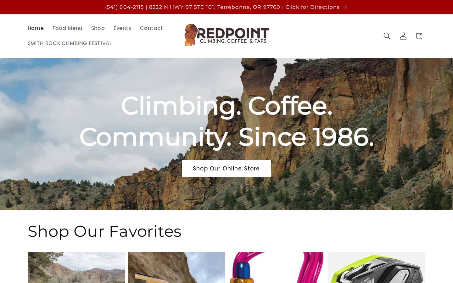 smithrockclimbingfestival.com homepage screenshot