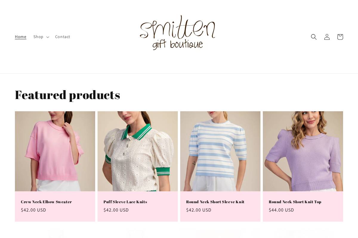 smittengifts.com homepage screenshot