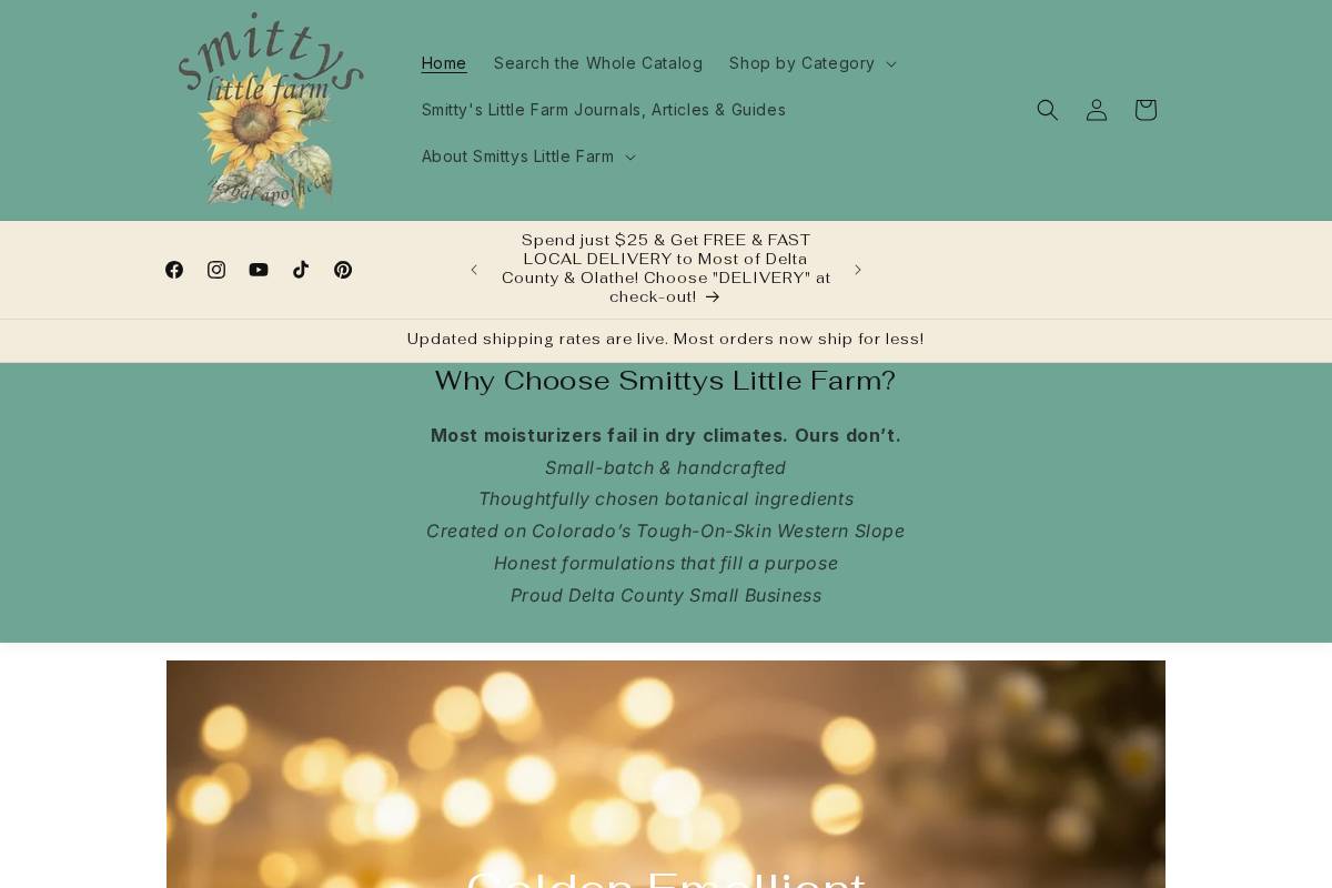 Smittyslittlefarm homepage screenshot
