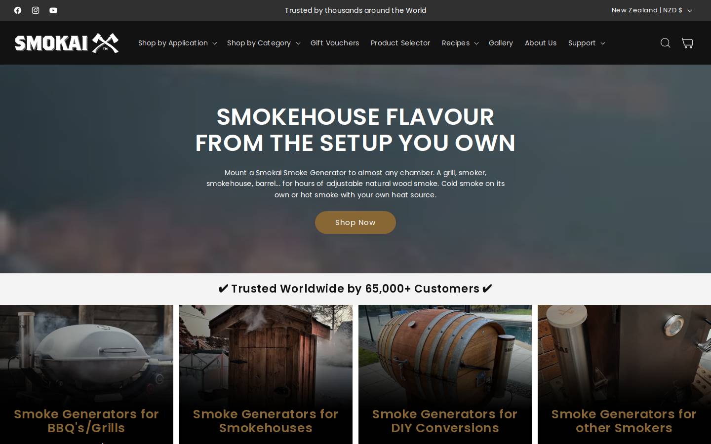 smokai.com homepage screenshot