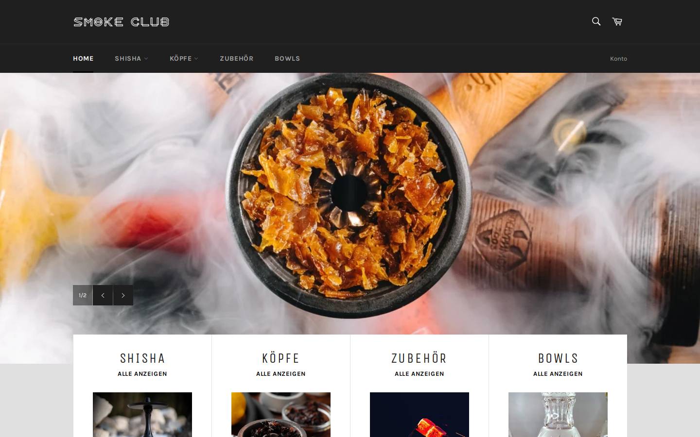 smoke-club.shop homepage screenshot