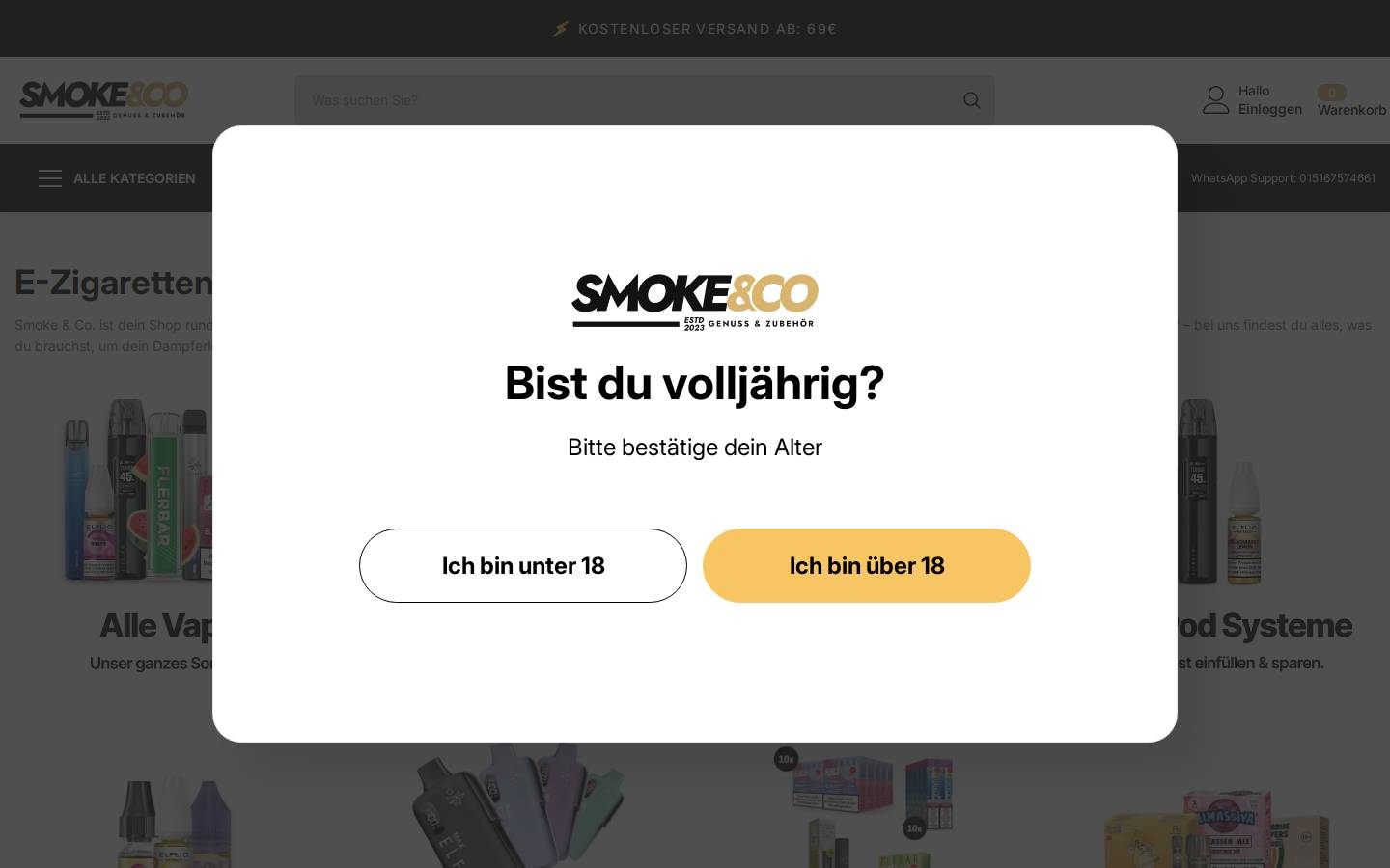 smoke-co.com homepage screenshot