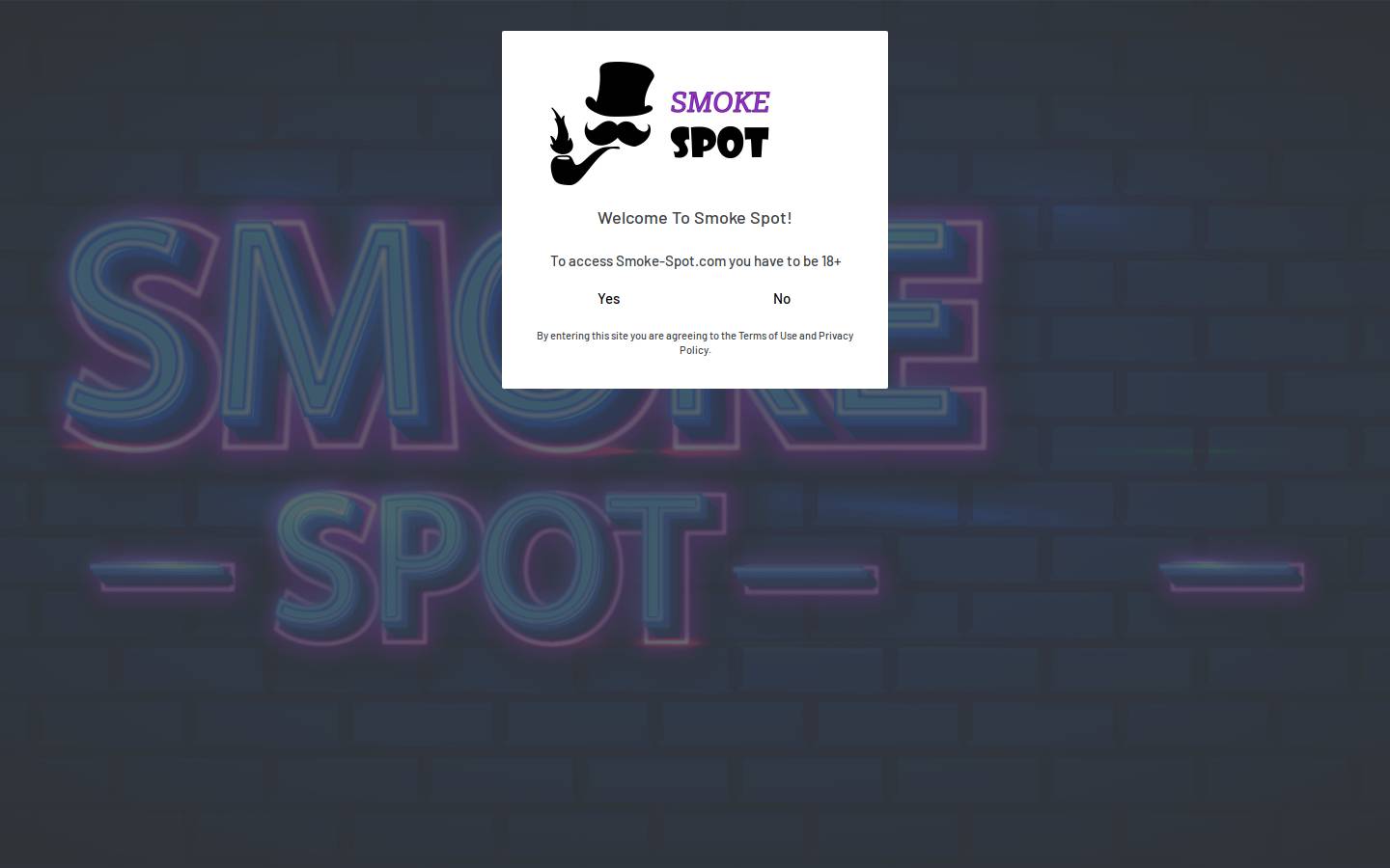smoke-spot.com homepage screenshot