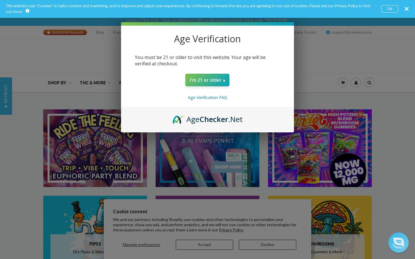 SMOKEA homepage screenshot