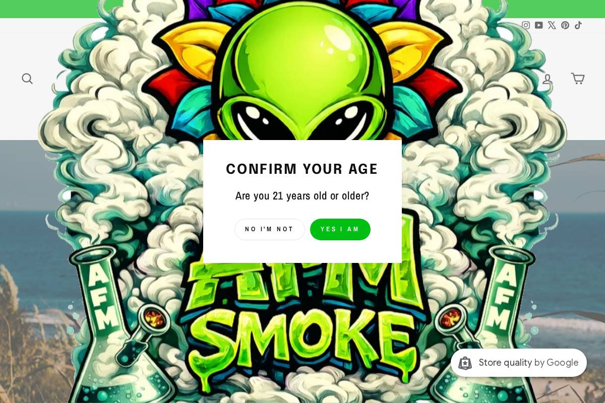 smokeafm.com homepage screenshot