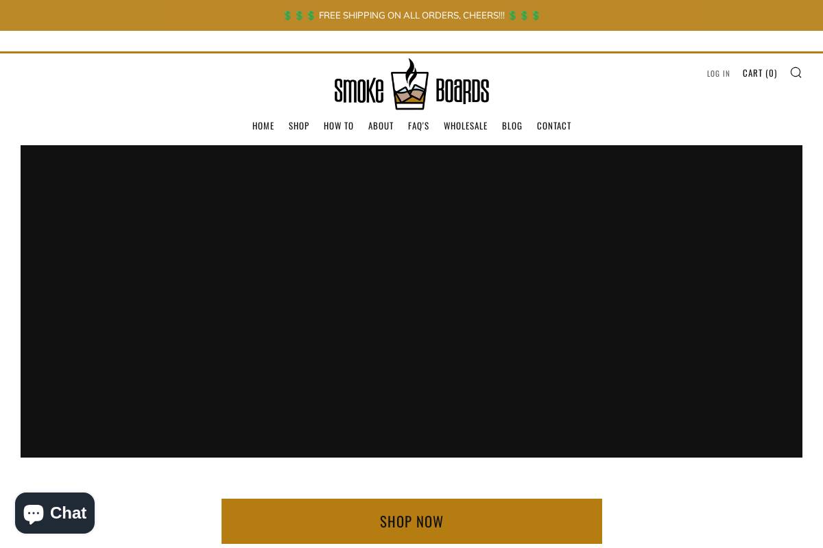smokeboards.com homepage screenshot