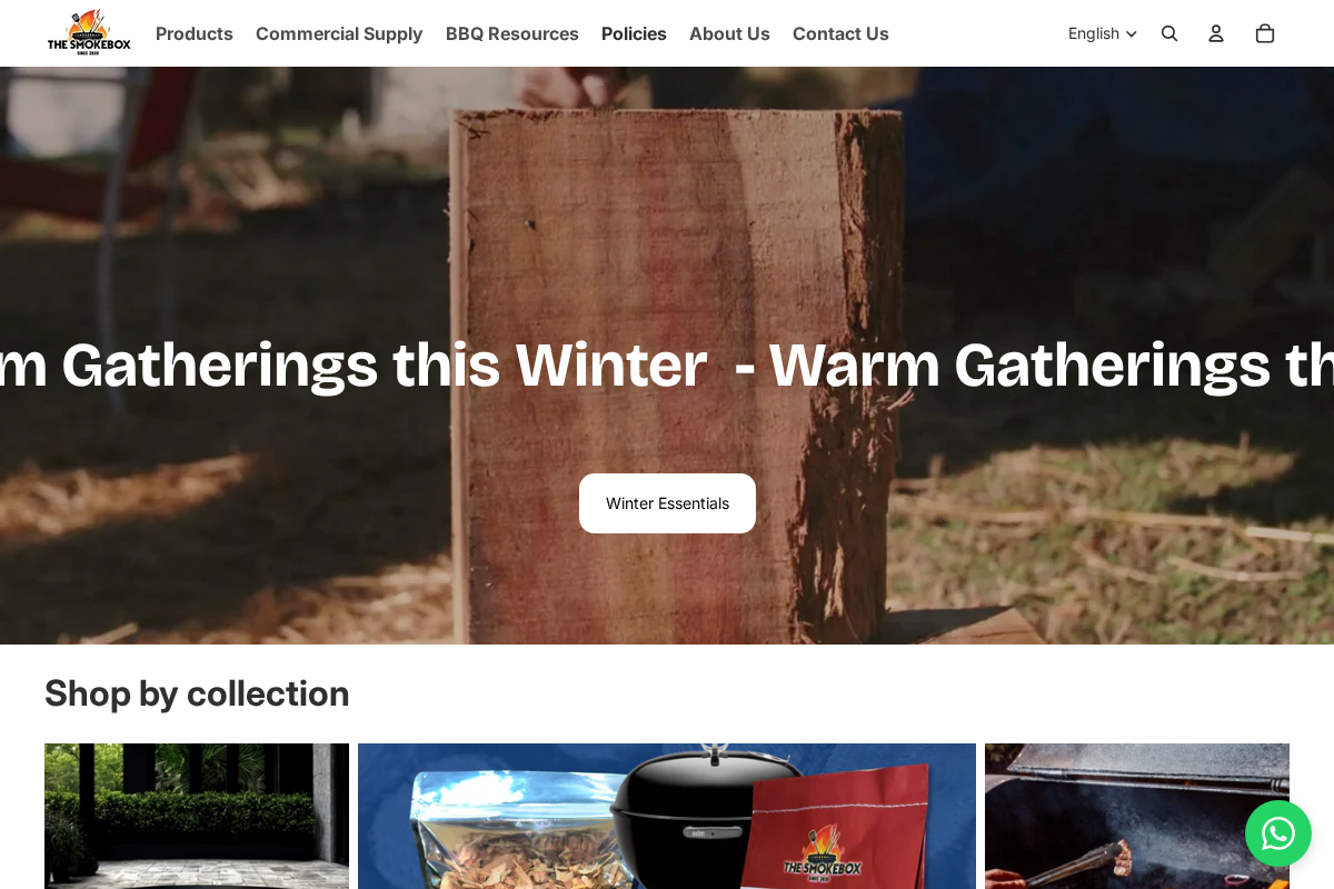 The Smokebox homepage screenshot