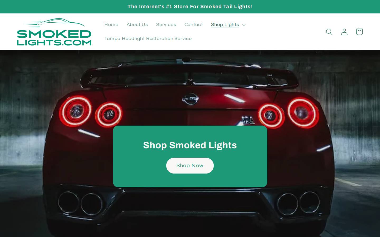 smokedlights.com homepage screenshot