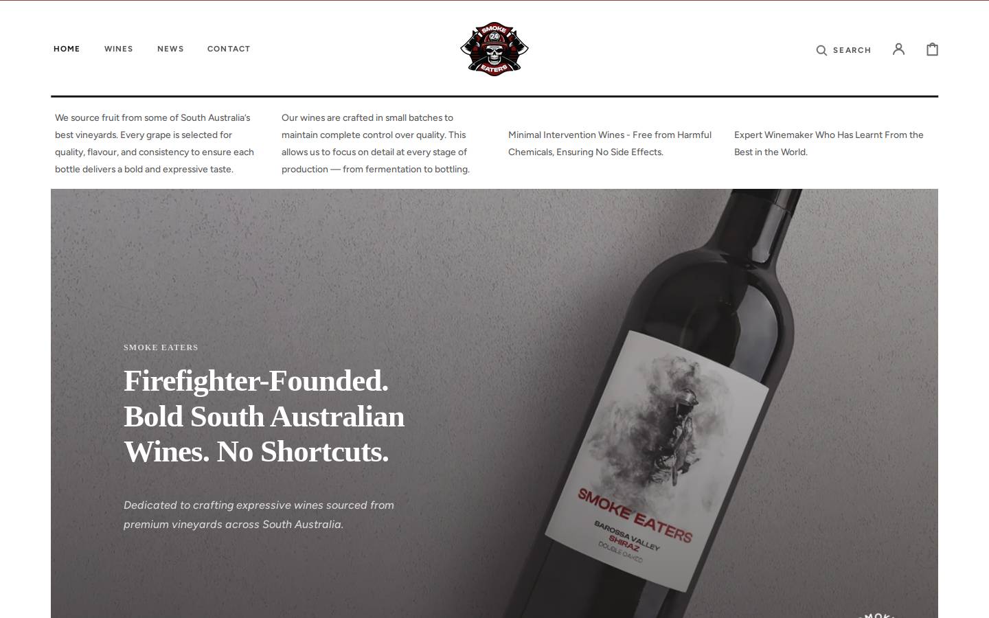 smokeeaters.com.au homepage screenshot
