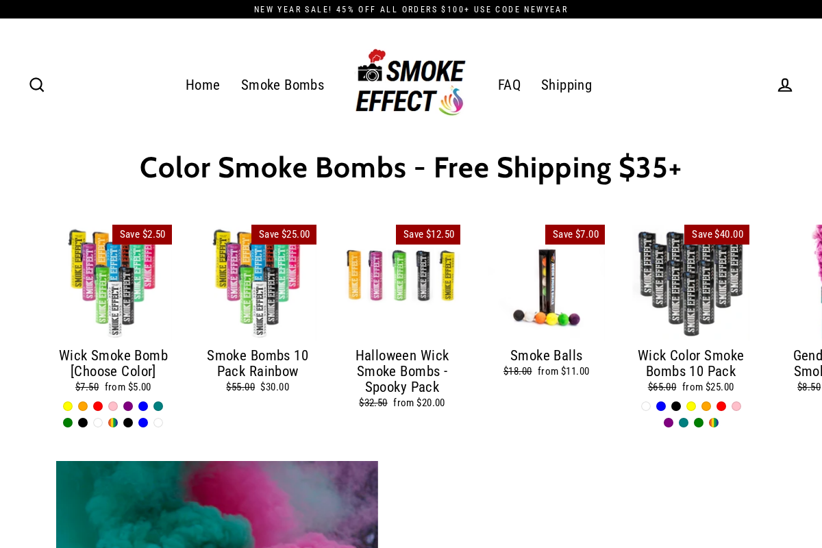 Smoke Effect homepage screenshot