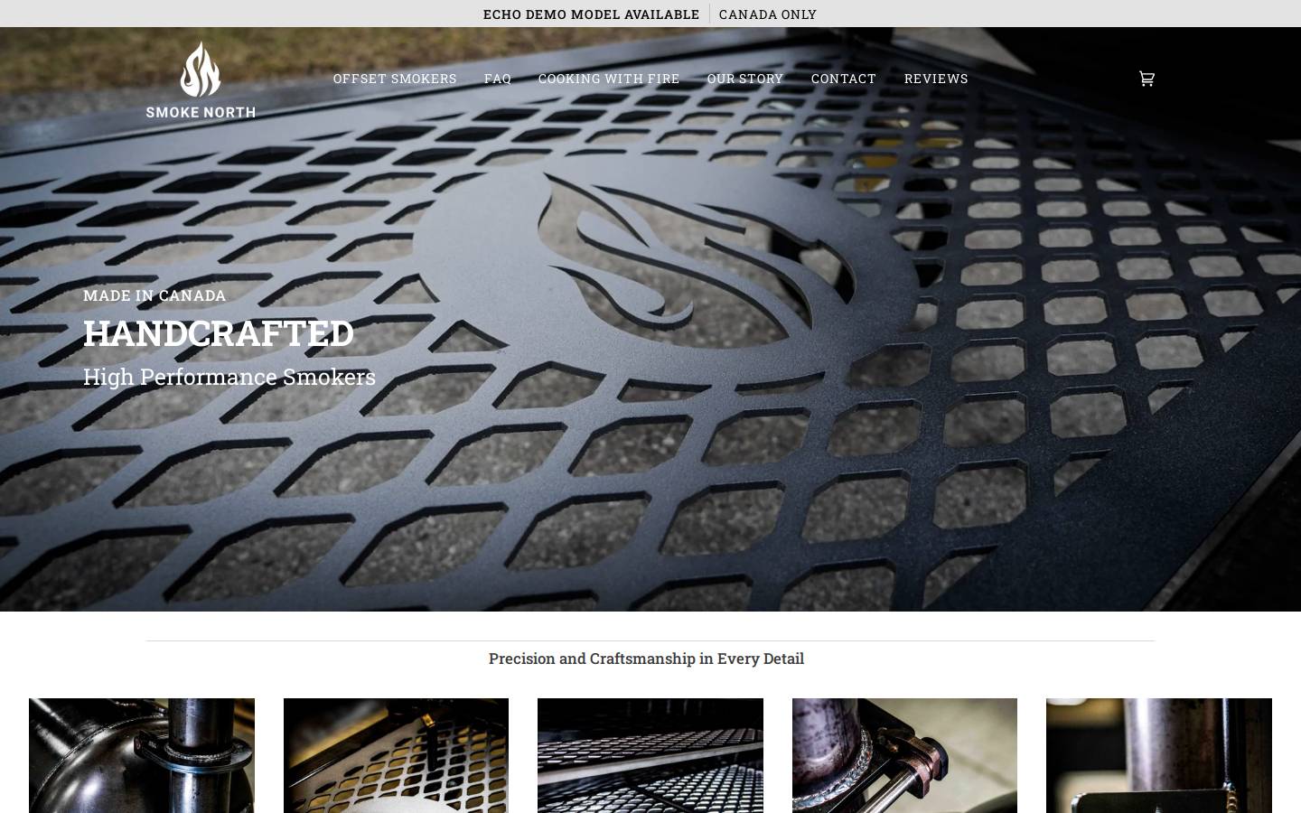 smokenorth.com homepage screenshot