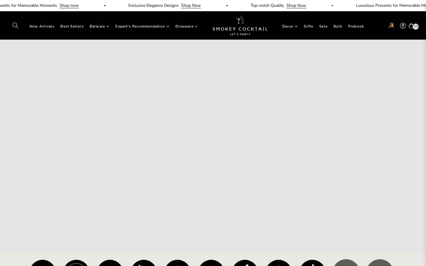 smokeycocktail.com homepage screenshot