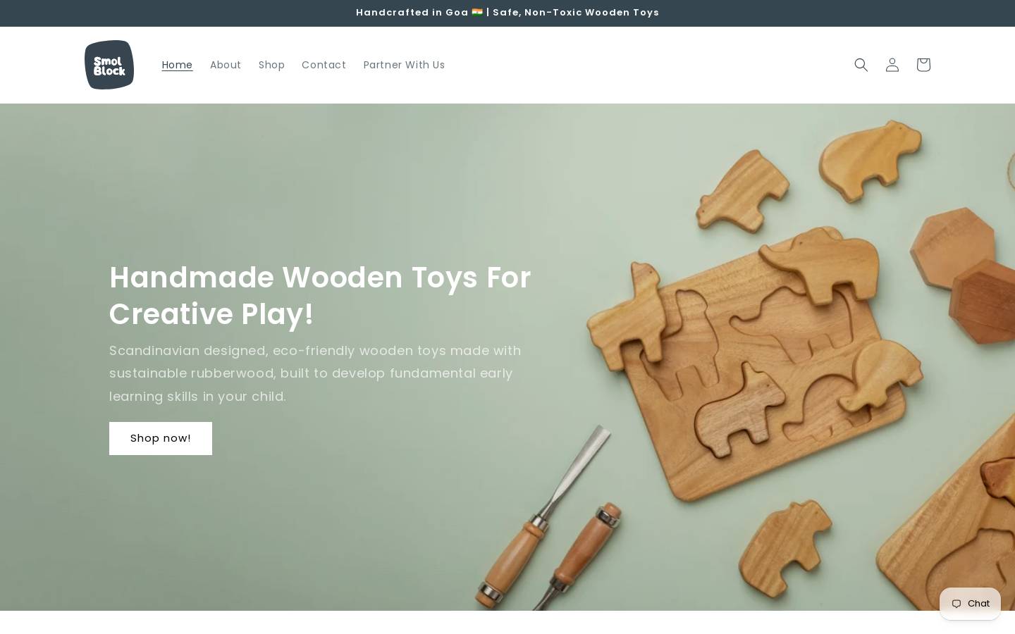 Smolblock homepage screenshot