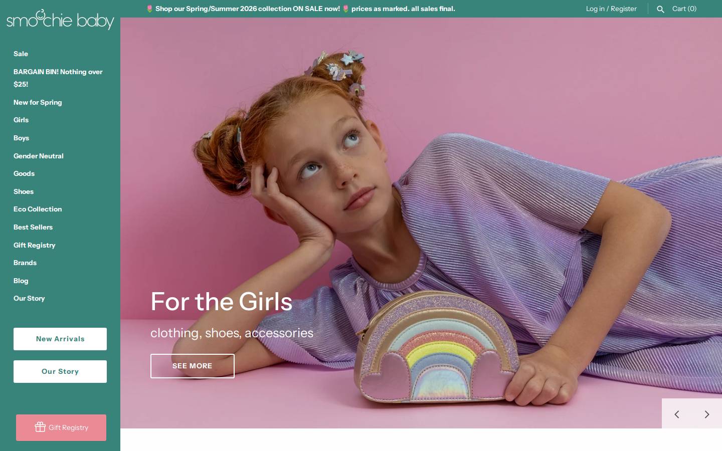 smoochiebaby.com homepage screenshot