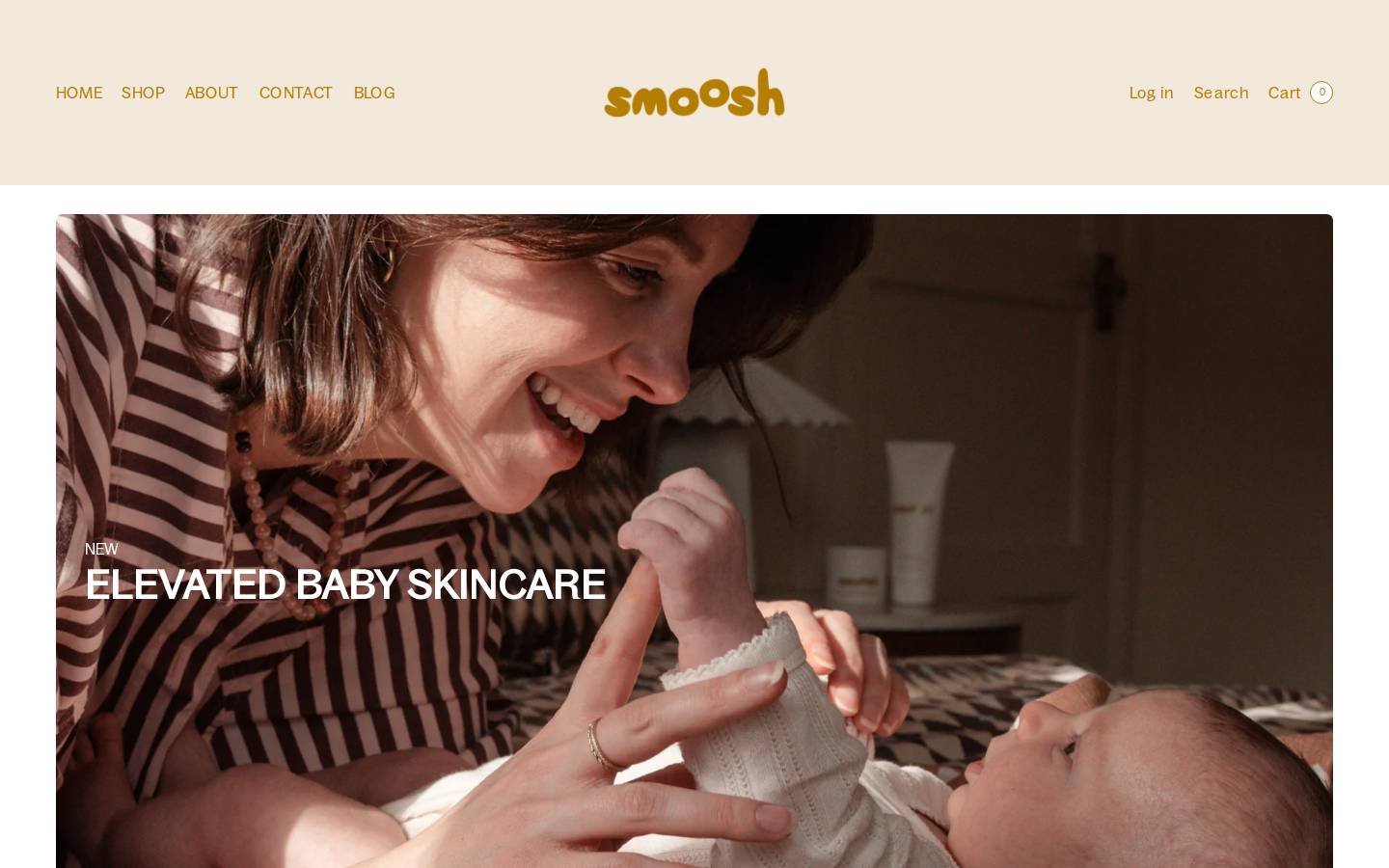 smoosh-baby.com homepage screenshot