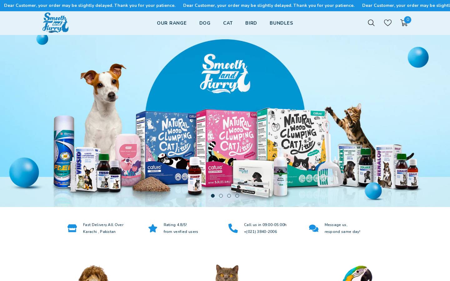 smoothandfurry.com homepage screenshot