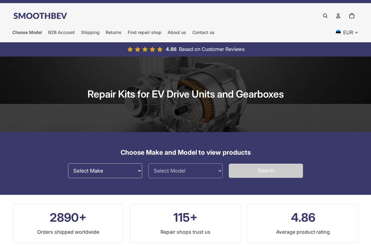 Smoothbev homepage screenshot
