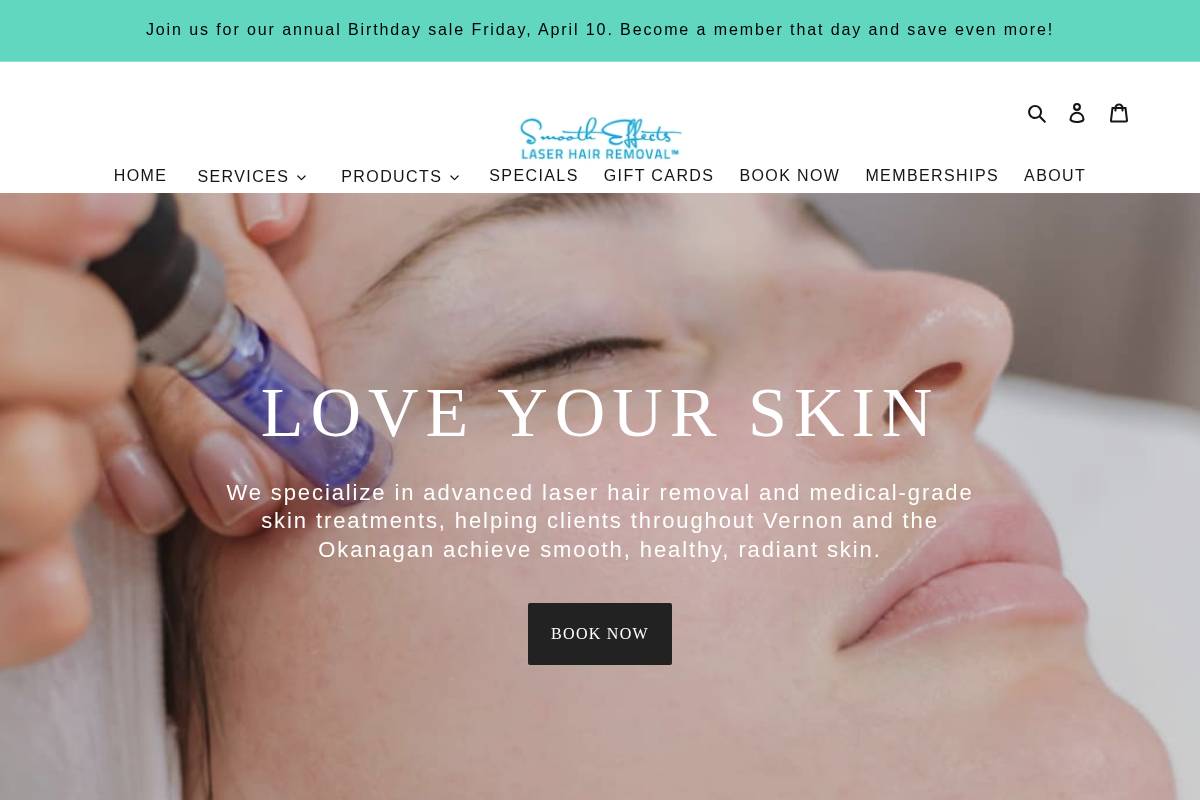 smootheffectsvernon.ca homepage screenshot