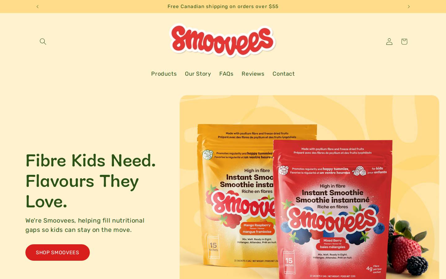 smoovees.co homepage screenshot