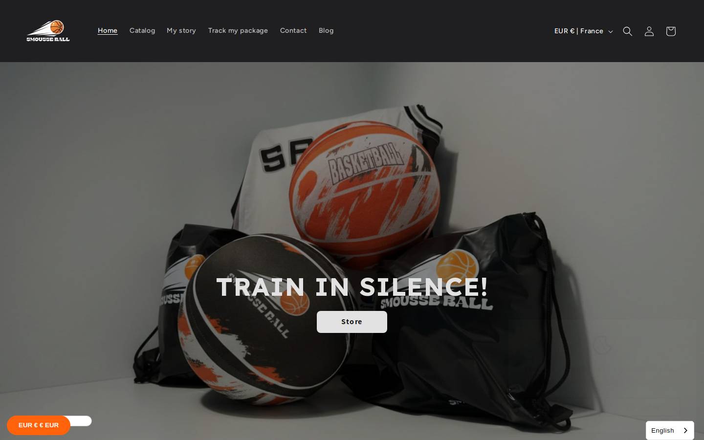 Smousseball homepage screenshot