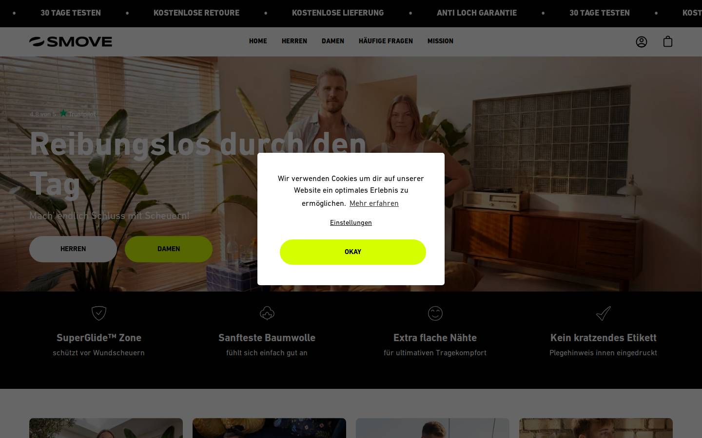 SMOVE homepage screenshot