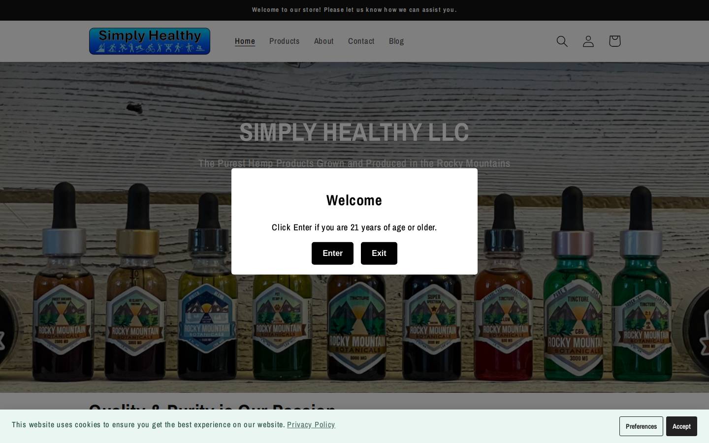 smphlthy.com homepage screenshot