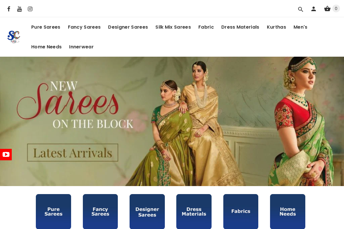 Smrithi Creation homepage screenshot
