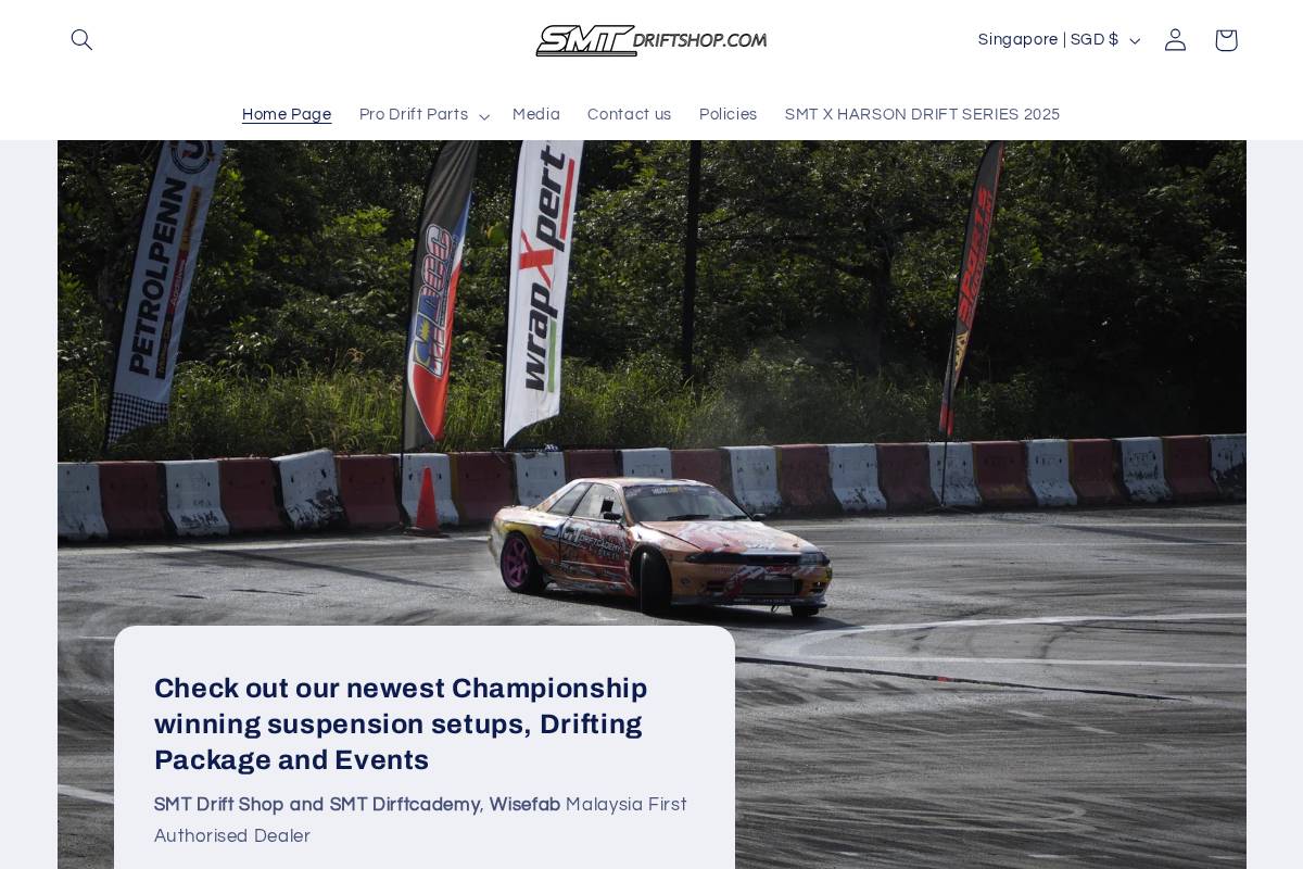 smtdriftshop.com homepage screenshot