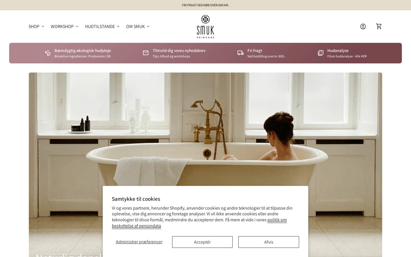 smukskincare.com homepage screenshot