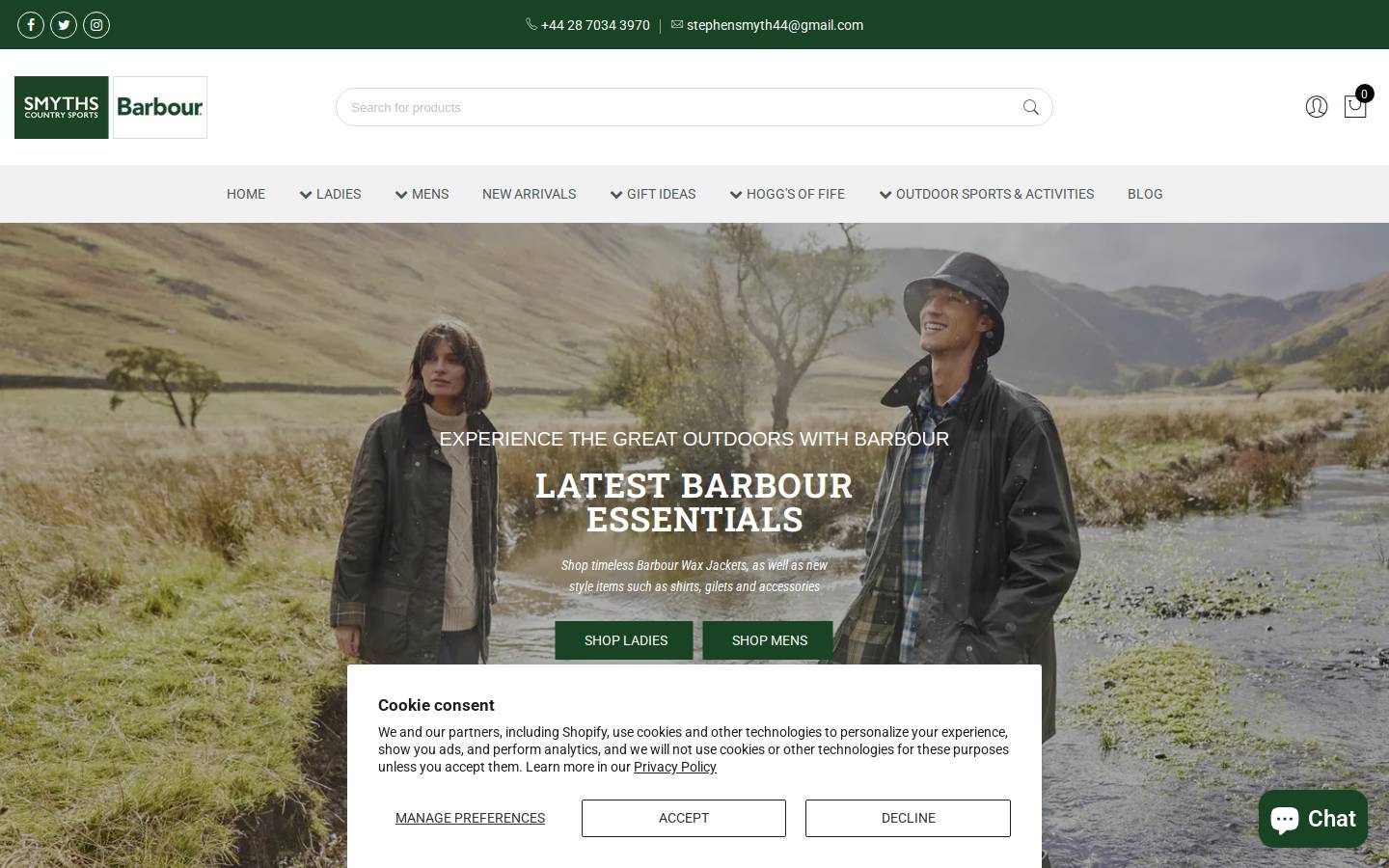 Stephen Smyth homepage screenshot