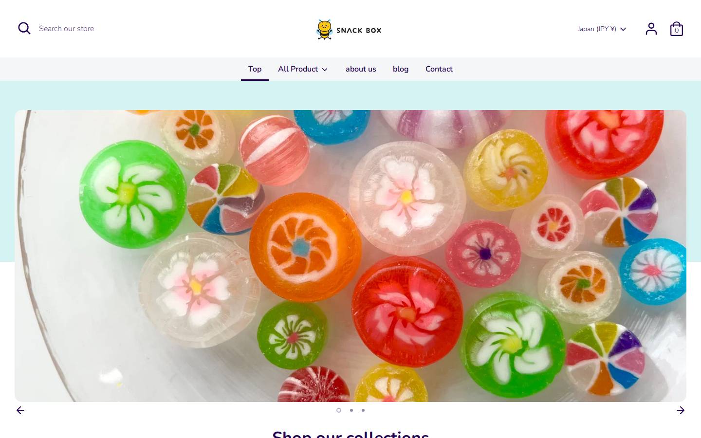 snack-box.jp homepage screenshot
