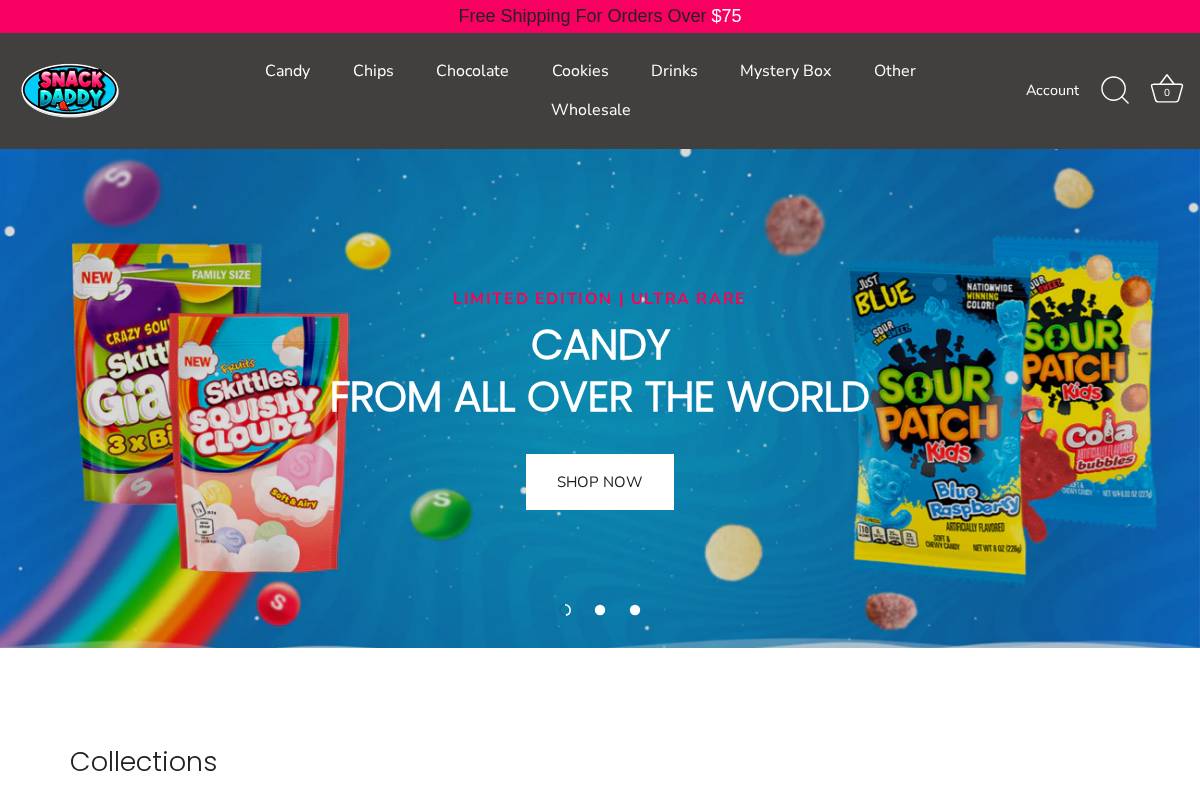 snackdaddyusa.com homepage screenshot