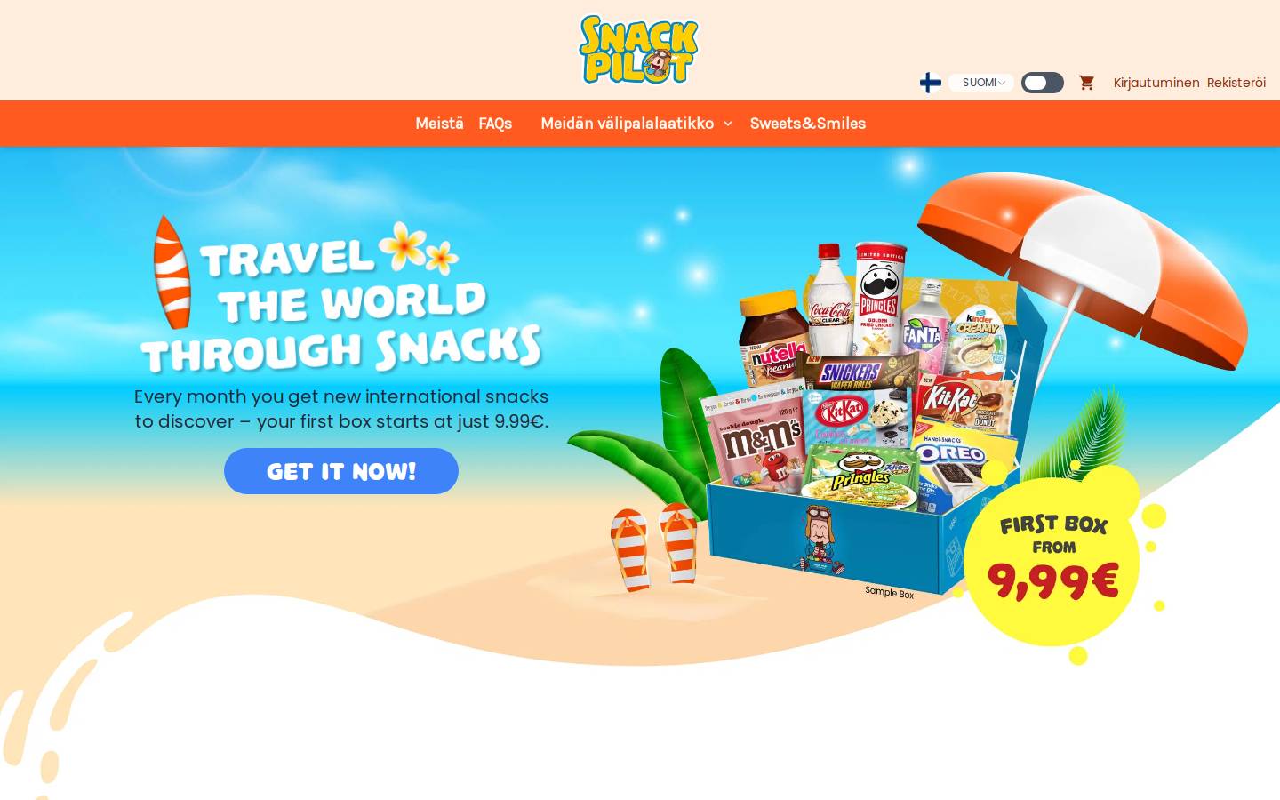 snackpilot.eu homepage screenshot