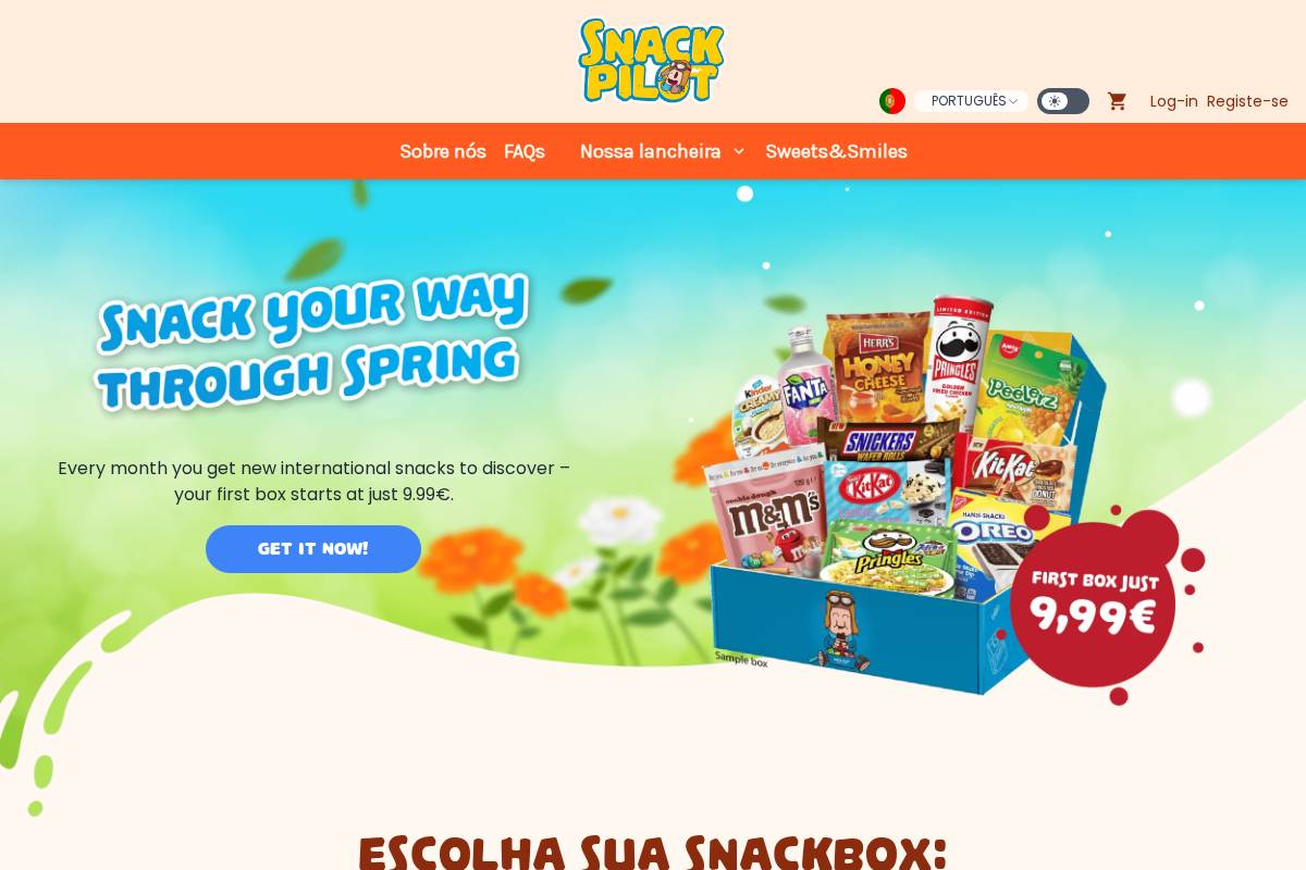 snackpilot.eu homepage screenshot